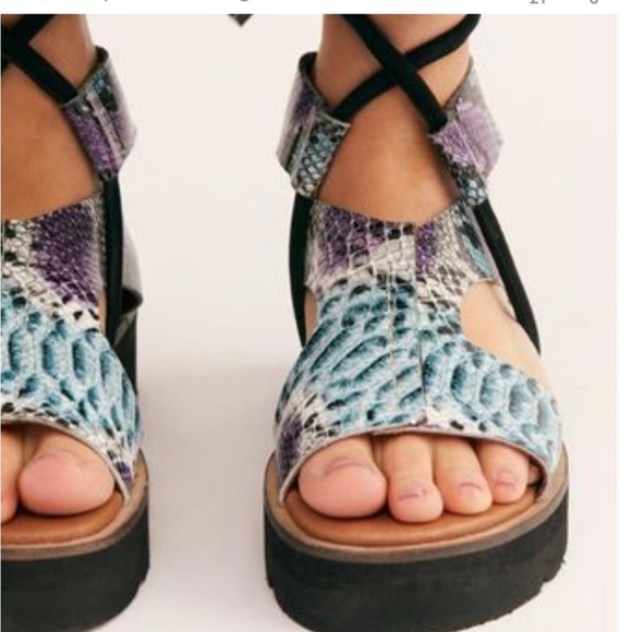 Free People Aubrey wrap platform sandals - Picture 3 of 13